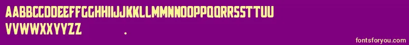 Broscoi Demo Font – Yellow Fonts on Purple Background