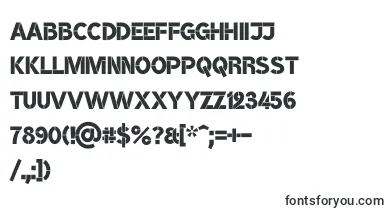 BroshK font – stencil Fonts