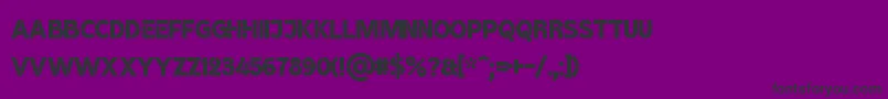 BroshK-fontti – mustat fontit violetilla taustalla