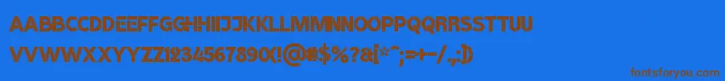 Подробнее о шрифте BroshK Шрифт BroshK – коричневые шрифты на синем фоне