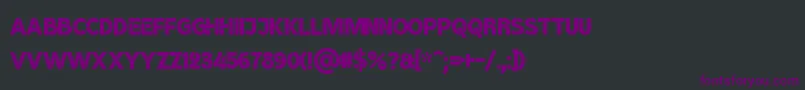 BroshK Font – Purple Fonts on Black Background