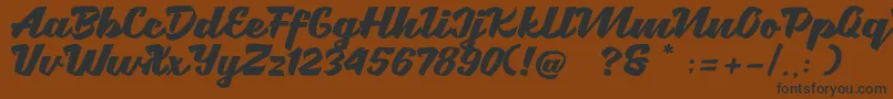fuente Brotha Script – Fuentes Negras Sobre Fondo Marrón