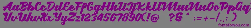 fuente Brotha Script – Fuentes Moradas Sobre Fondo Gris