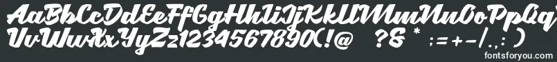 Brotha Script Font – White Fonts
