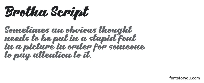 Шрифт Brotha Script