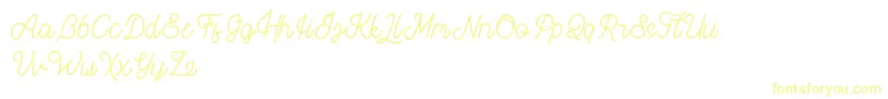 Brothen-Schriftart – Gelbe Schriften