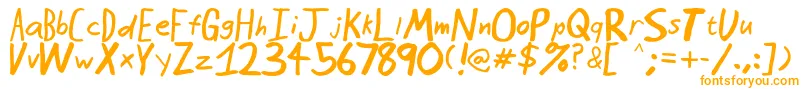 Seattleavenue Font – Orange Fonts on White Background