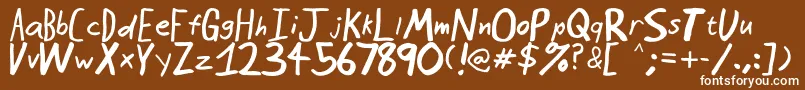 Seattleavenue Font – White Fonts on Brown Background