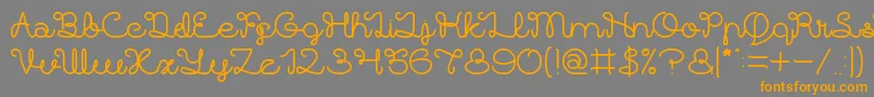 Brother Army Font – Orange Fonts on Gray Background