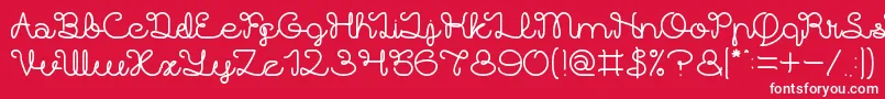 Brother Army Font – White Fonts on Red Background