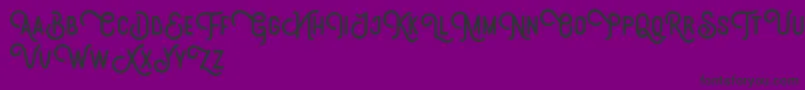 Brotherhood Demo Font – Black Fonts on Purple Background