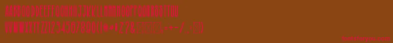 Broughesnaro Font – Red Fonts on Brown Background