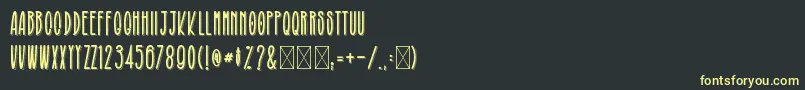 Подробнее о шрифте Broughesnaro Шрифт Broughesnaro – жёлтые шрифты на чёрном фоне