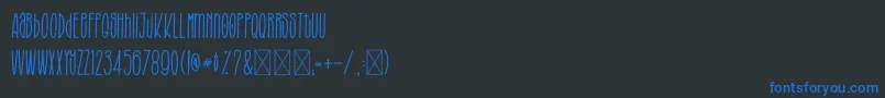 BROUGHTTHESTYLE Font – Blue Fonts on Black Background