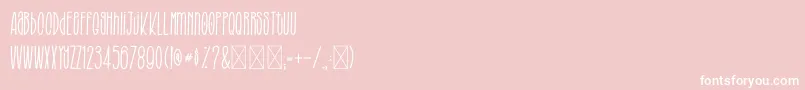 Fonte BROUGHTTHESTYLE – fontes brancas em um fundo rosa