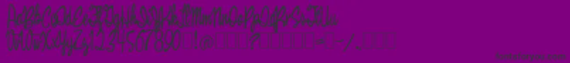 Lisätietoja Brown Bag-fontista Brown Bag-fontti – mustat fontit violetilla taustalla