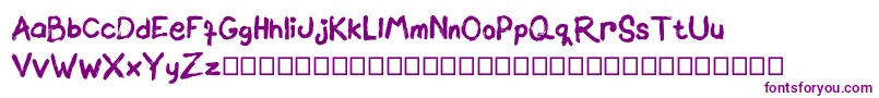 Шрифт Brownittos – фиолетовые шрифты