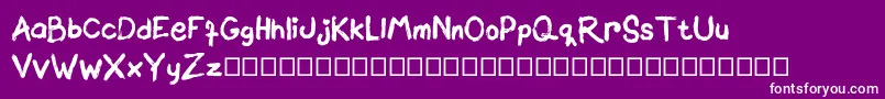 Brownittos Font – White Fonts on Purple Background