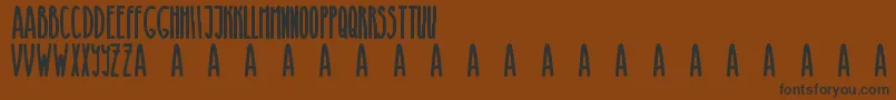 Browny Bear Font – Black Fonts on Brown Background