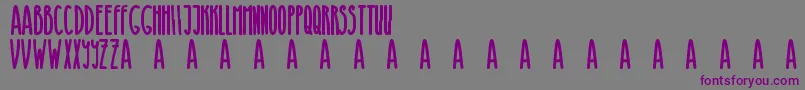 Browny Bear Font – Purple Fonts on Gray Background