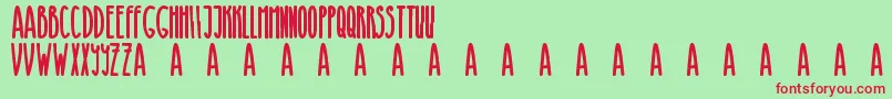 Browny Bear Font – Red Fonts on Green Background