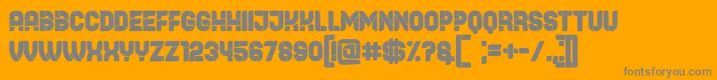 Browser Italic Font – Gray Fonts on Orange Background