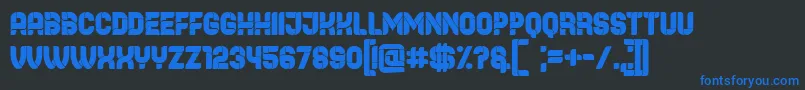 Browser Font – Blue Fonts on Black Background