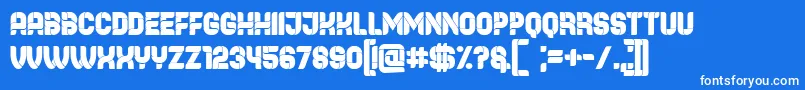 フォントBrowser – 青い背景に白い文字