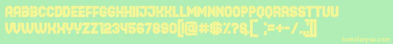 Browser Font – Yellow Fonts on Green Background