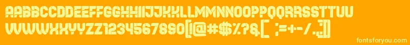 Browser Font – Yellow Fonts on Orange Background