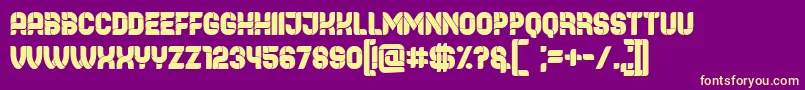 Browser Font – Yellow Fonts on Purple Background