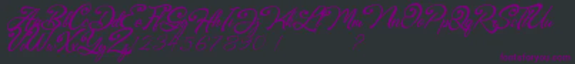 More about Browzko Font Browzko Font – Purple Fonts on Black Background