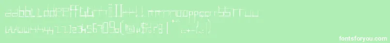 フォントBRUI0    – 緑の背景に白い文字