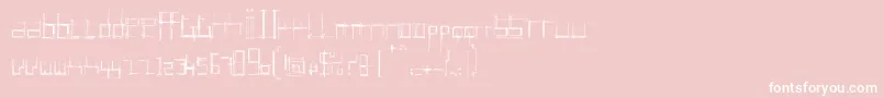 BRUI0    Font – White Fonts on Pink Background