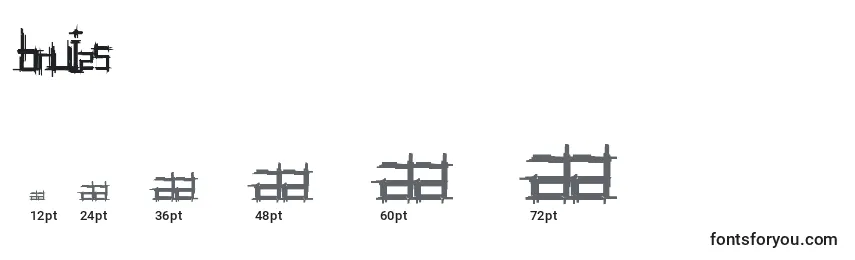Размеры шрифта BRUI25   (122285)