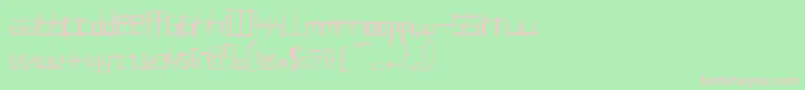 BRUI5    Font – Pink Fonts on Green Background