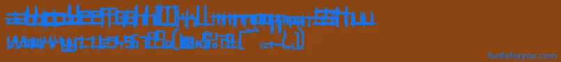 More about BRUI50 Font BRUI50 Font – Blue Fonts on Brown Background