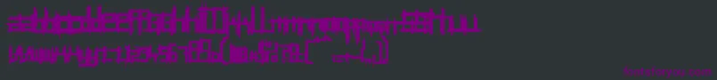 BRUI50    Font – Purple Fonts on Black Background