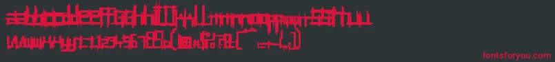 BRUI50    Font – Red Fonts on Black Background