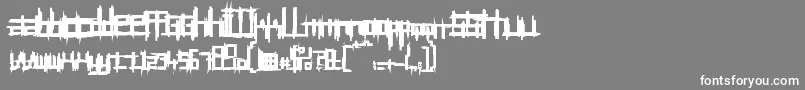 フォントBRUI50    – 灰色の背景に白い文字