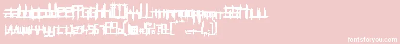 BRUI50    Font – White Fonts on Pink Background