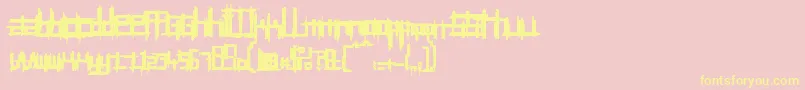 BRUI50    Font – Yellow Fonts on Pink Background