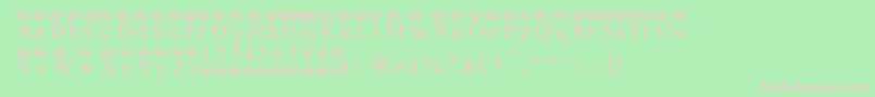 Ferretsrtops Font – Pink Fonts on Green Background