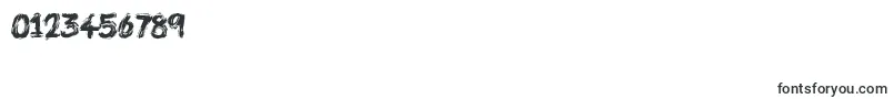 Brush Pains Font – Fonts for Numbers and Digits