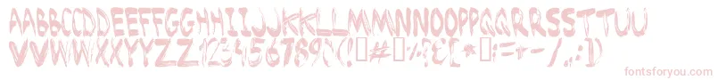fuente BRUSHED – Fuentes Rosadas Sobre Fondo Blanco