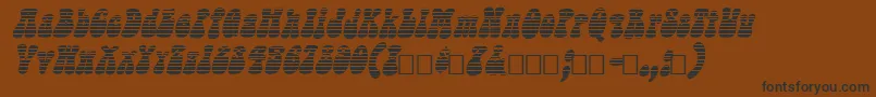 Sargoo Font – Black Fonts on Brown Background