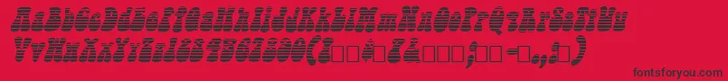 Sargoo Font – Black Fonts on Red Background