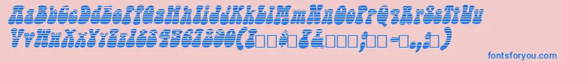 Sargoo Font – Blue Fonts on Pink Background