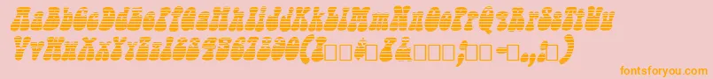 Sargoo Font – Orange Fonts on Pink Background