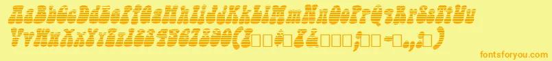 Sargoo Font – Orange Fonts on Yellow Background